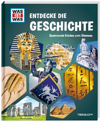 Buchcover und Innenansicht für das Buch: WAS IST WAS Entdecke die Geschichte