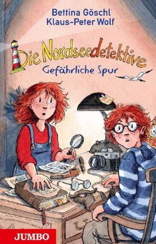 Buchcover und Innenansicht für das Buch: Die Nordseedetektive. Gefährliche Spur