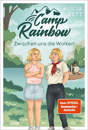 Buchcover und Innenansicht für das Buch: Camp Rainbow - Zwischen uns die Wolken