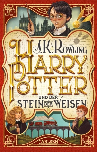 Buchcover und Innenansicht für das Buch: Harry Potter and the Philosopher's Stone