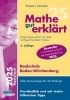 Buchcover und Innenansicht für das Buch: Mathe gut erklärt Realschule Baden-Württemberg