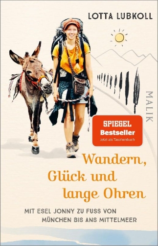 Buchcover und Innenansicht für das Buch: Wandern, Glück und lange Ohren