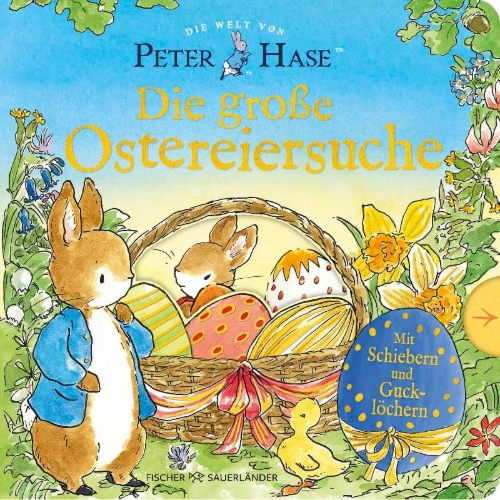Buchcover und Innenansicht für das Buch: The World of Peter Rabbit Peter's Easter Slide and Seek