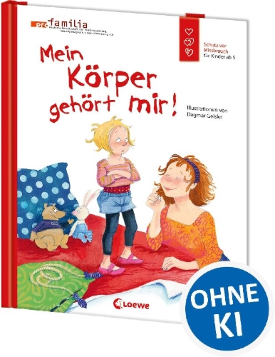 Buchcover und Innenansicht für das Buch: Mein Körper gehört mir!