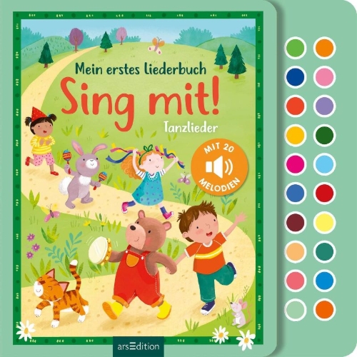 Buchcover und Innenansicht für das Buch: Sing mit! Tanzlieder