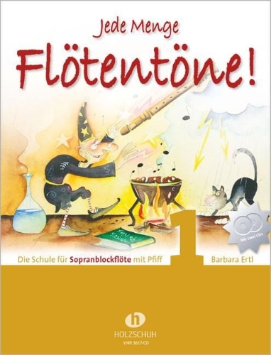 Buchcover und Innenansicht für das Buch: Jede Menge Flötentöne 1 mit 2-CDs
