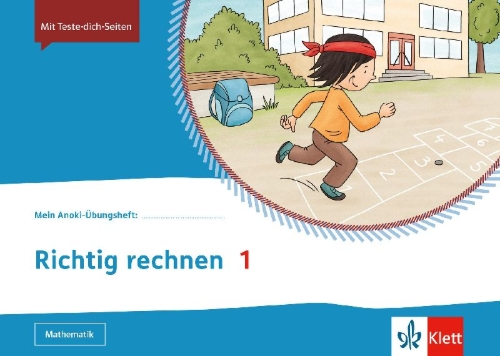 Buchcover und Innenansicht für das Buch: Mein Anoki-Übungsheft. Richtig rechnen 1. Übungsheft Klasse 1