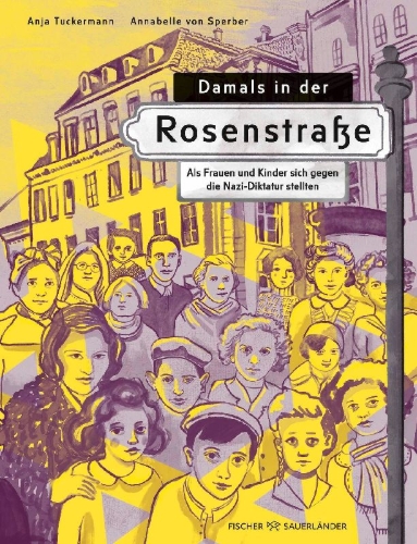 Buchcover und Innenansicht für das Buch: Damals in der Rosenstraße