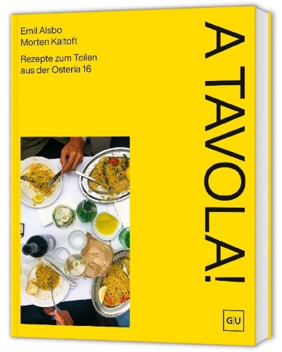 Buchcover und Innenansicht für das Buch: A Tavola!