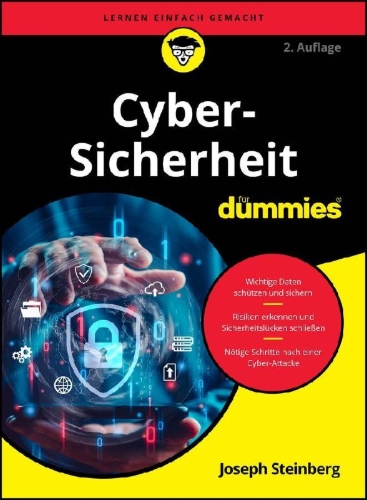 Buchcover und Innenansicht für das Buch: Cybersicherheit für Dummies