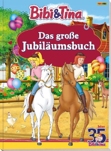 Buchcover und Innenansicht für das Buch: Bibi & Tina: Das große Jubiläumsbuch