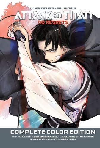 Buchcover und Innenansicht für das Buch: Attack on Titan: No Regrets Complete Color Edition