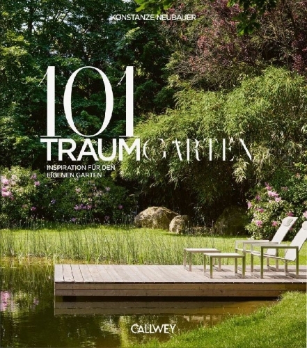 Buchcover und Innenansicht für das Buch: 101 Traumgärten