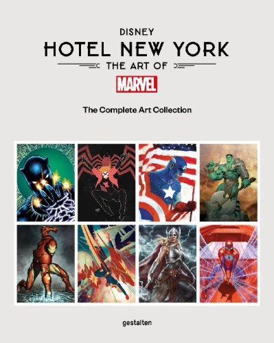 Buchcover und Innenansicht für das Buch: Disney Hotel New York - The Art of Marvel