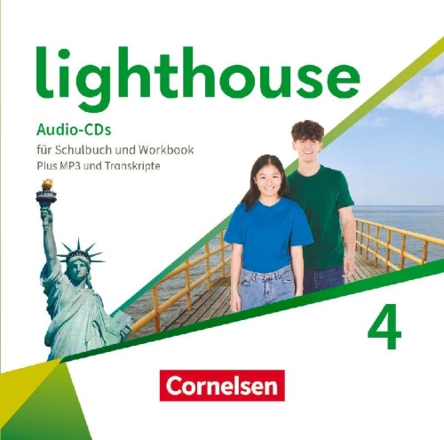 Buchcover und Innenansicht für das Buch: Lighthouse Band 4: 8. Schuljahr - General Edition - Audio-CDs für Schulbuch und Workbook