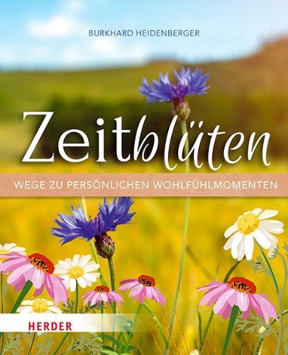Buchcover und Innenansicht für das Buch: Zeitblüten - Wege zu persönlichen Wohlfühlmomenten