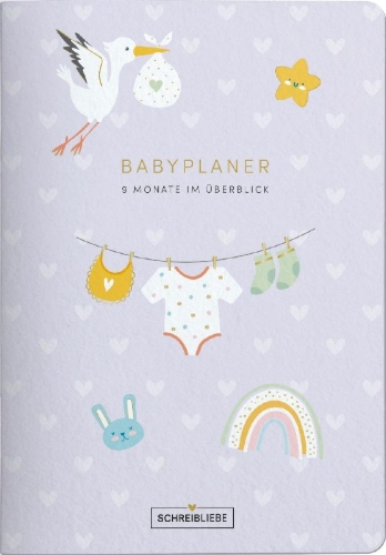 Buchcover und Innenansicht für das Buch: Babyplaner