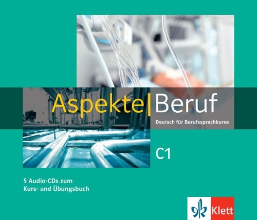 Buchcover und Innenansicht für das Buch: Aspekte Beruf C1. 5 Audio-CDs zum Kurs- und Übungsbuch