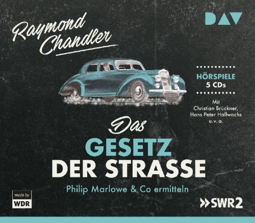 Buchcover und Innenansicht für das Buch: Das Gesetz der Straße. Philip Marlowe & Co ermitteln