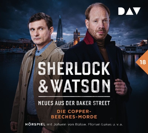 Buchcover und Innenansicht für das Buch: Sherlock & Watson - Neues aus der Baker Street: Die Copper-Beeches-Morde (Fall 18)