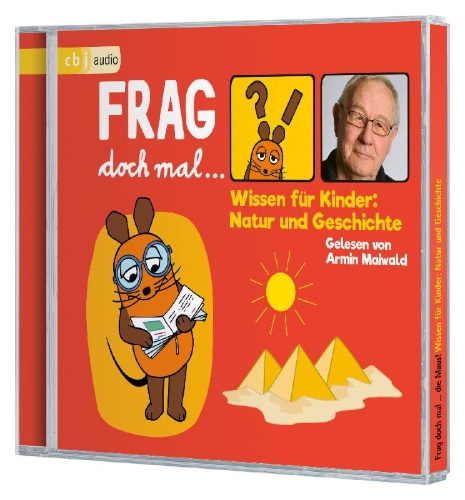 Buchcover und Innenansicht für das Buch: Frag doch mal ... die Maus! Wissen für Kinder: Natur und Geschichte