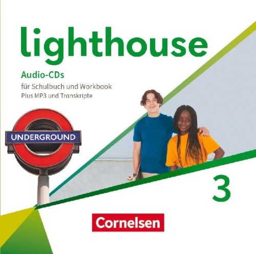 Buchcover und Innenansicht für das Buch: Lighthouse Band 3: 7. Schuljahr - Audio-CDs für Schulbuch und Workbook
