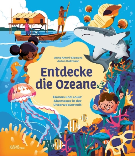Buchcover und Innenansicht für das Buch: Entdecke die Ozeane