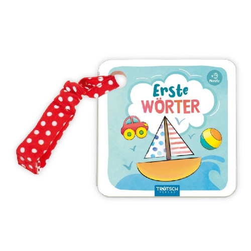 Buchcover und Innenansicht für das Buch: Trötsch Buggy-Buch Erste Wörter