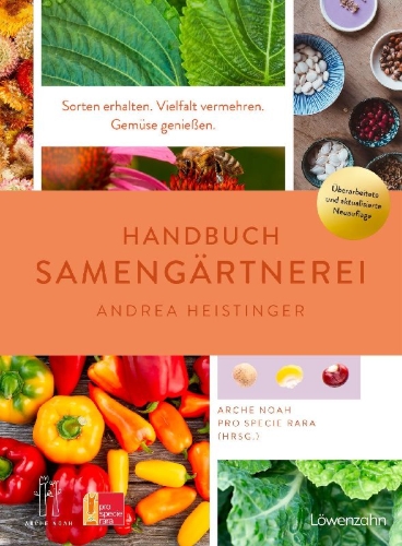 Buchcover und Innenansicht für das Buch: Handbuch Samengärtnerei