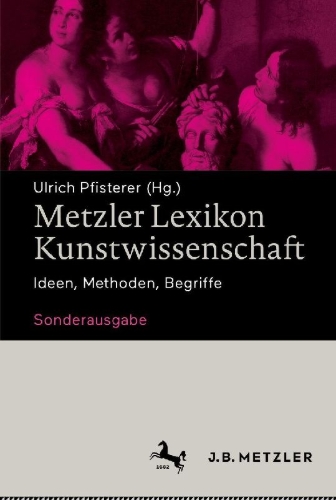 Buchcover und Innenansicht für das Buch: Metzler Lexikon Kunstwissenschaft