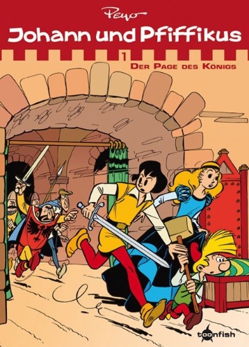 Buchcover und Innenansicht für das Buch: Johan et Pirlouit