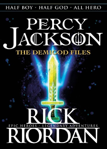 Buchcover und Innenansicht für das Buch: Percy Jackson: The Demigod Files
