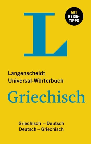 Buchcover und Innenansicht für das Buch: Langenscheidt Universal-Wörterbuch Griechisch
