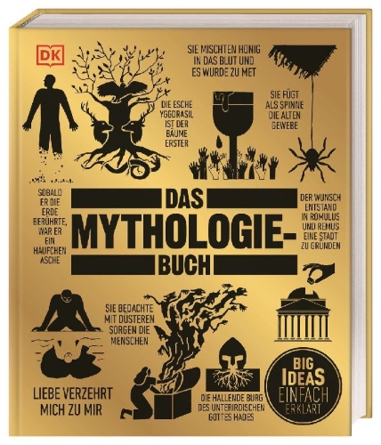 Buchcover und Innenansicht für das Buch: Big Ideas. Das Mythologie-Buch
