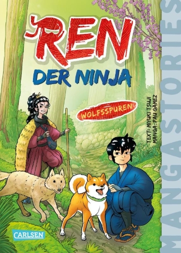 Buchcover und Innenansicht für das Buch: Ren, der Ninja Band 4 - Wolfsspuren