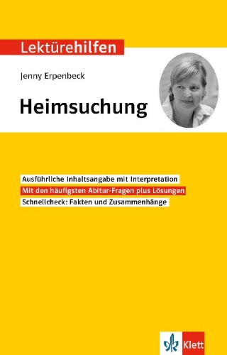 Buchcover und Innenansicht für das Buch: Klett Lektürehilfen Jenny Erpenbeck, Heimsuchung