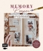 Buchcover und Innenansicht für das Buch: Memory Keeper - Vintage-Journaling und Scrapbooking mit fraeuleinfotofee