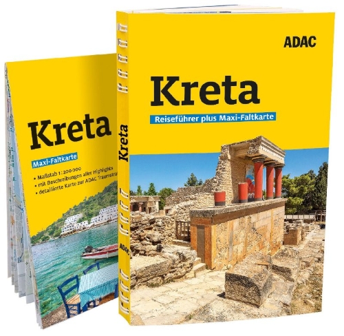 Buchcover und Innenansicht für das Buch: ADAC Reiseführer plus Kreta