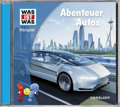 Buchcover und Innenansicht für das Buch: WAS IST WAS Hörspiel. Abenteuer Autos