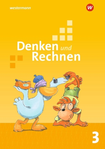 Buchcover und Innenansicht für das Buch: Denken und Rechnen 3. Schulbuch. Grundschulen in den östlichen Bundesländern