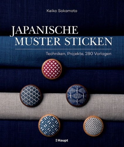 Buchcover und Innenansicht für das Buch: Japanische Muster sticken