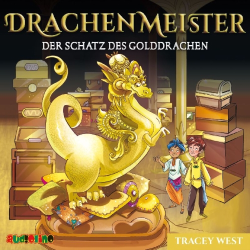 Buchcover und Innenansicht für das Buch: Drachenmeister 12: Der Schatz des Golddrachen