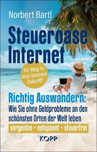 Buchcover und Innenansicht für das Buch: Steueroase Internet