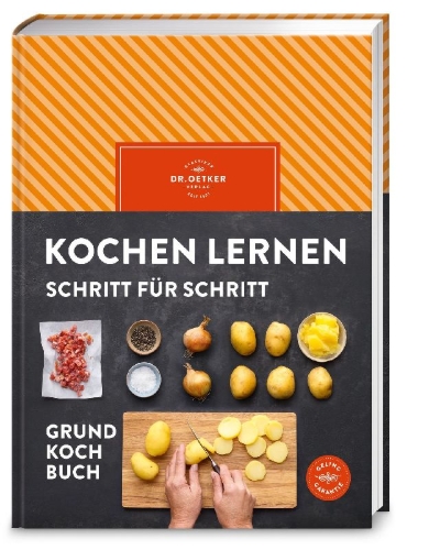 Buchcover und Innenansicht für das Buch: Kochen lernen Schritt für Schritt