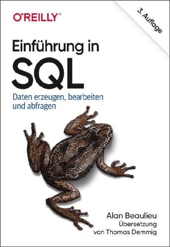 Buchcover und Innenansicht für das Buch: Einführung in SQL