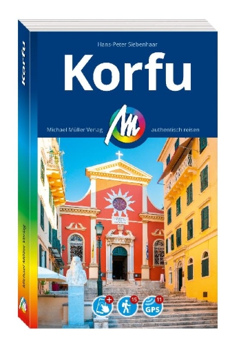 Buchcover und Innenansicht für das Buch: MICHAEL MÜLLER REISEFÜHRER Korfu