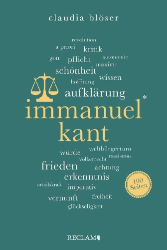 Buchcover und Innenansicht für das Buch: Immanuel Kant. 100 Seiten