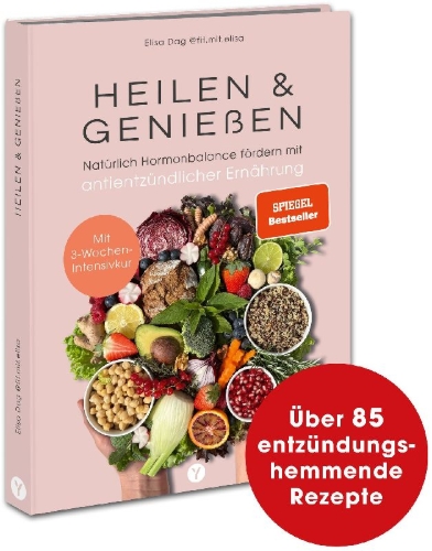 Buchcover und Innenansicht für das Buch: Heilen & Genießen