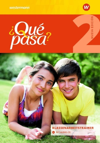 Buchcover und Innenansicht für das Buch: Qué pasa. Klassenarbeitstrainer 2