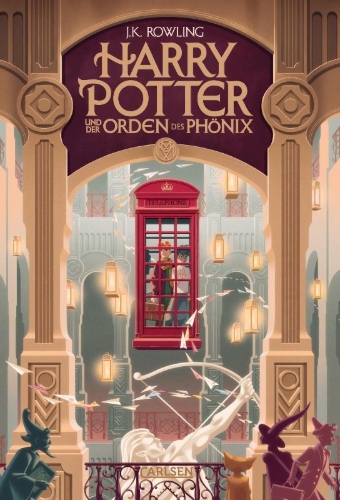 Buchcover und Innenansicht für das Buch: Harry Potter and the Order of the Phoenix